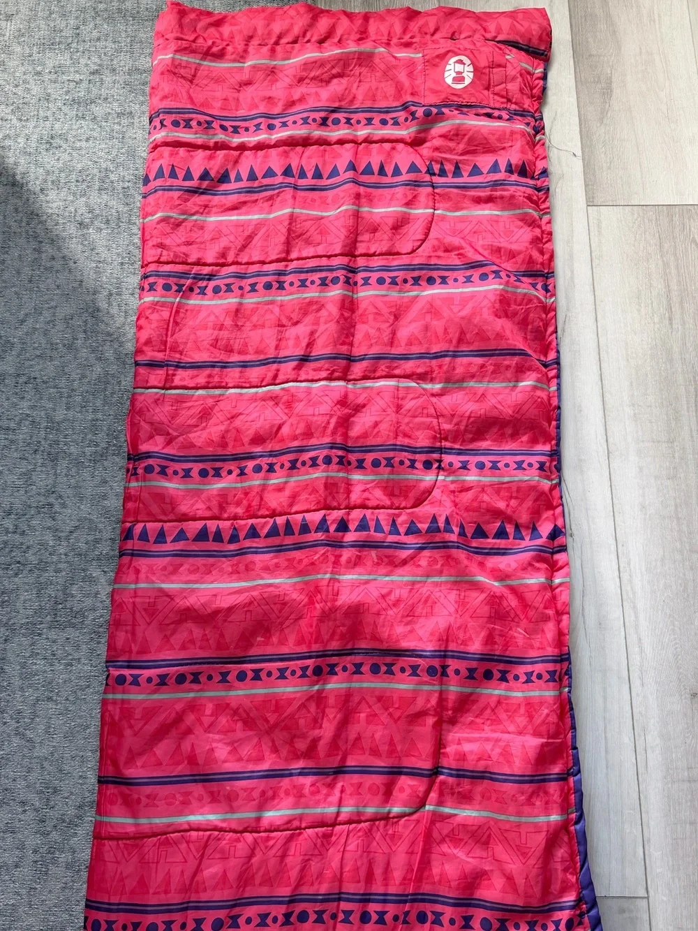 Coleman youth size sleeping bad Aztec pattern